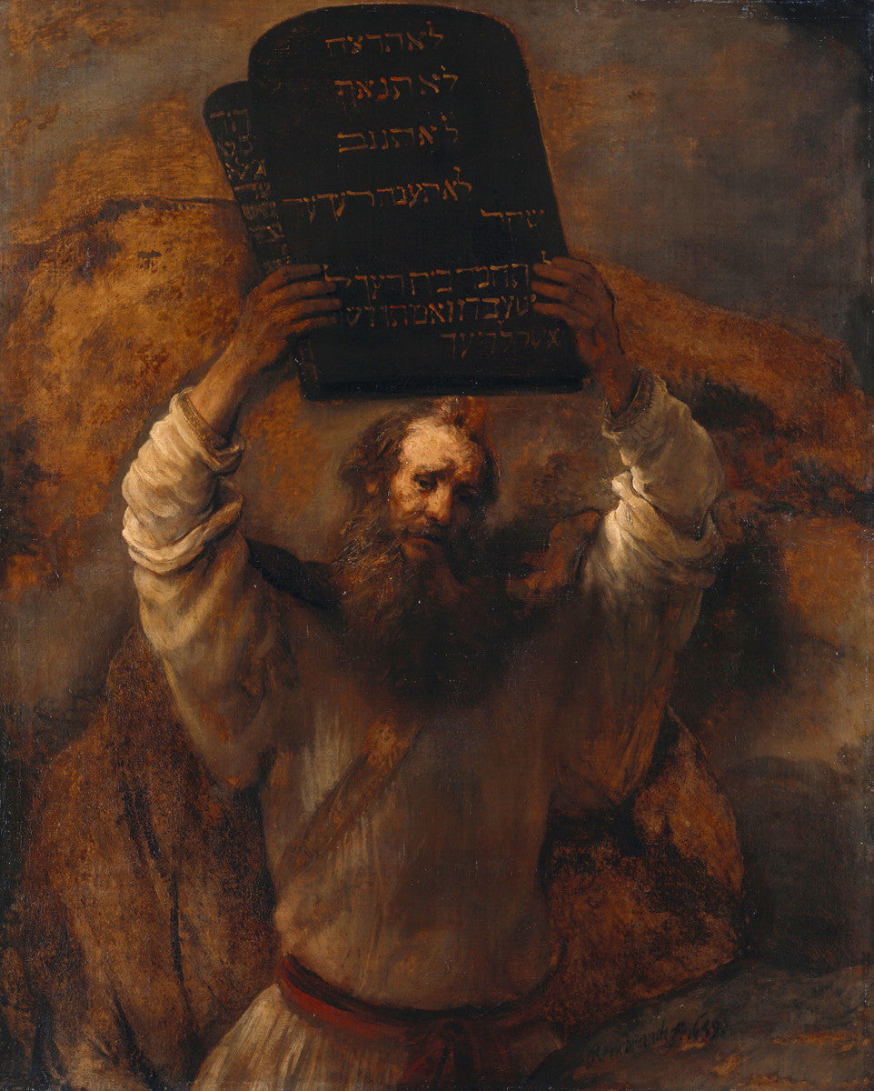 Rembrandt - Moses with the Ten Commandments-Reproduction-Get Custom Art
