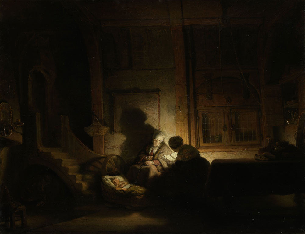 Rembrandt - The Holy Family by Night-Reproduction-Get Custom Art