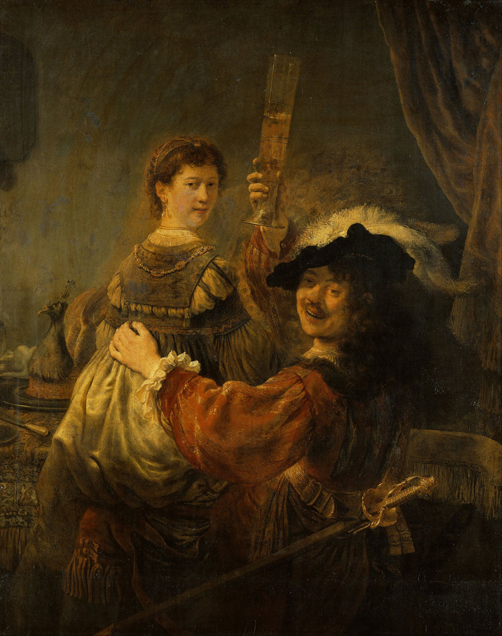 Rembrandt - The Prodigal Son in the Tavern-Reproduction-Get Custom Art