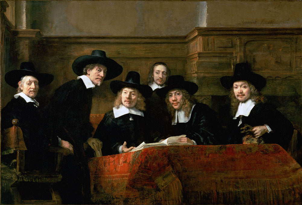 Rembrandt - The Syndics of the Clothmakers Guild-Reproduction-Get Custom Art