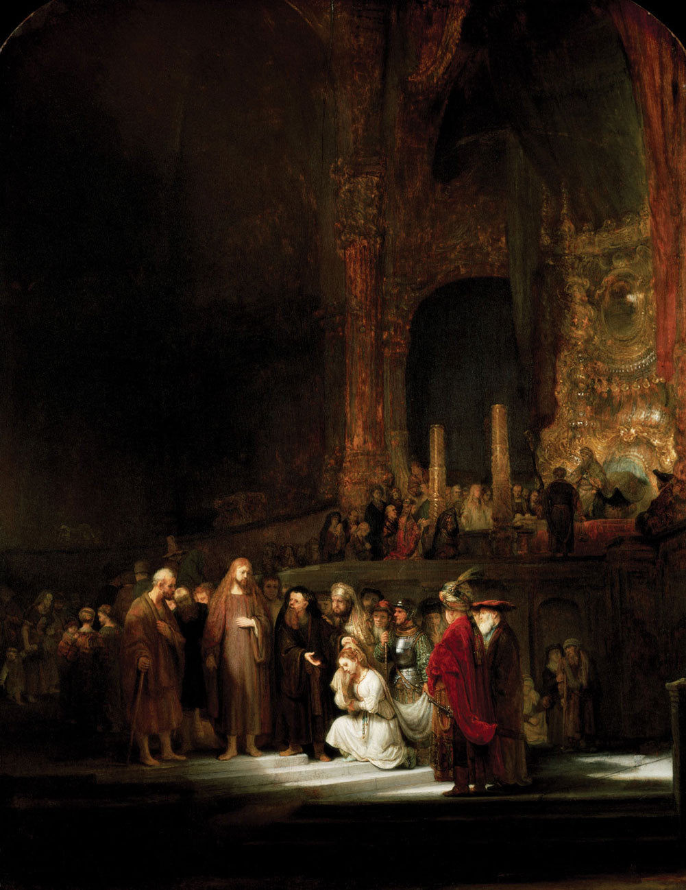 Rembrandt - The Woman Taken in Adultery-Reproduction-Get Custom Art