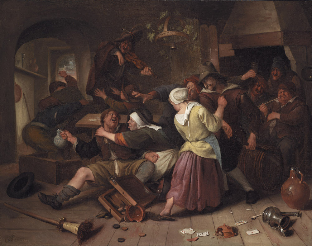 Jan Havickszoon Steen - Gamblers Quarreling