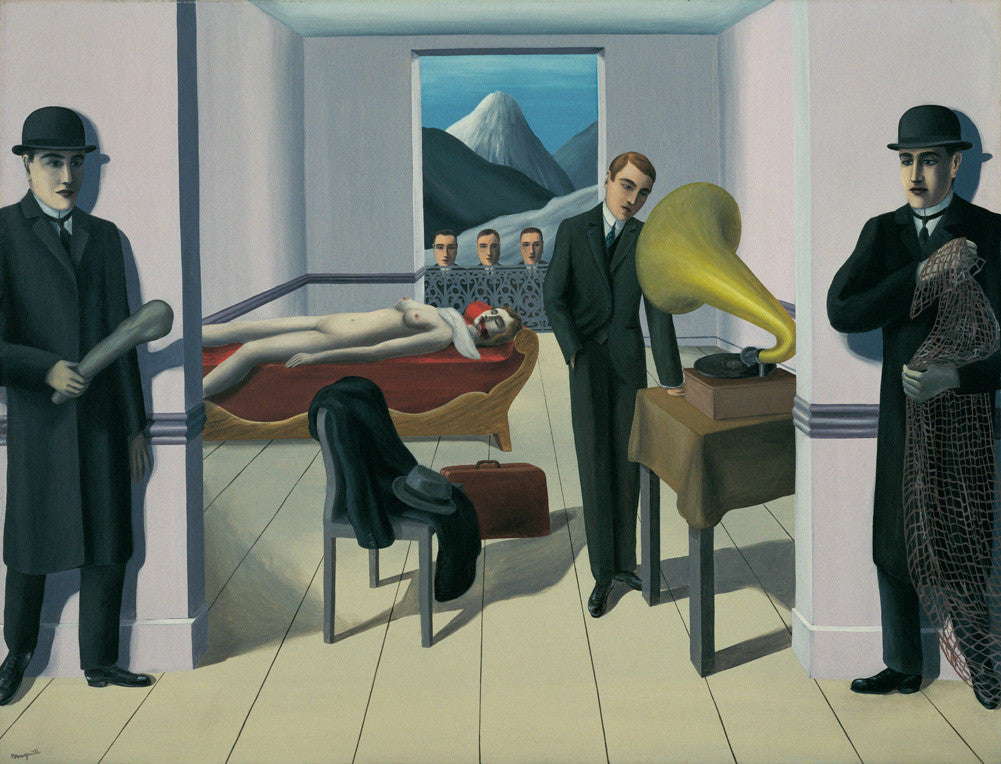 René Magritte - Menaced Assassin-Reproduction-Get Custom Art