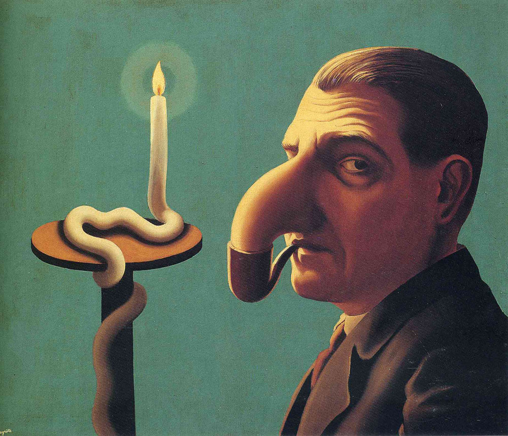 René Magritte - Philosophers Lamp-Reproduction-Get Custom Art