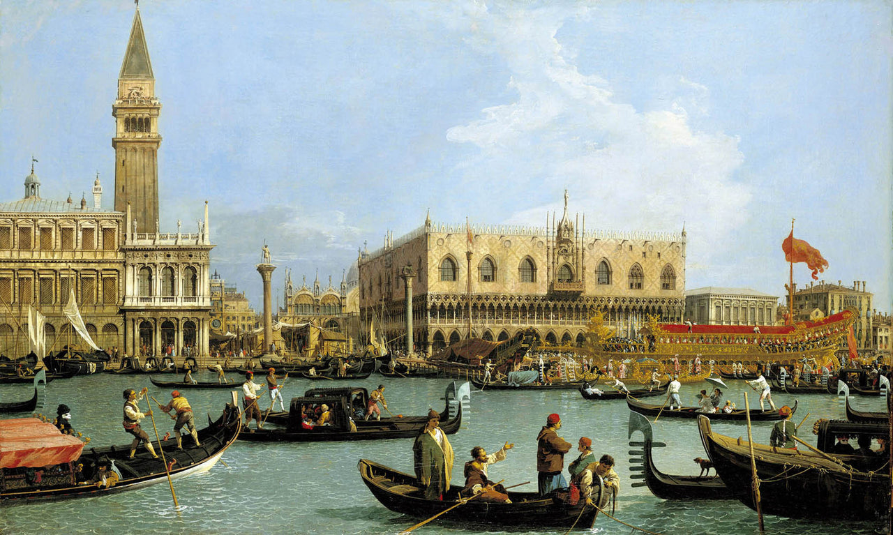 Canaletto - Return of the Bucintoro to the Molo on Ascension Day-Reproduction-Get Custom Art