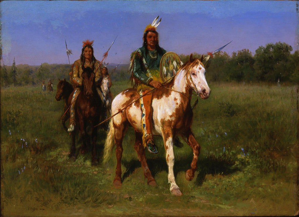 Rosa Bonheur - Mounted Indians Carrying Spears-Reproduction-Get Custom Art