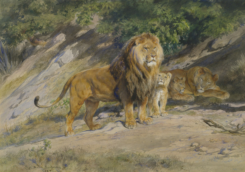 Rosa Bonheur - Rosa Bonheur The King Watches-Reproduction-Get Custom Art