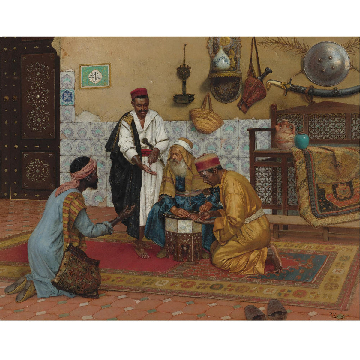 Rudolph Ernst - A Hard Bargain-Reproduction-Get Custom Art