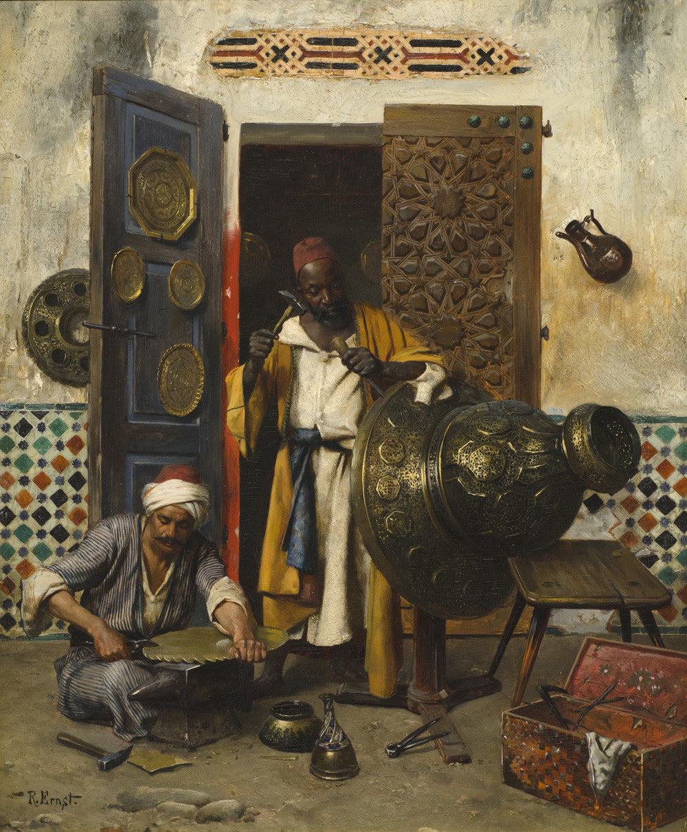 Rudolph Ernst - The Metal Workers-Reproduction-Get Custom Art
