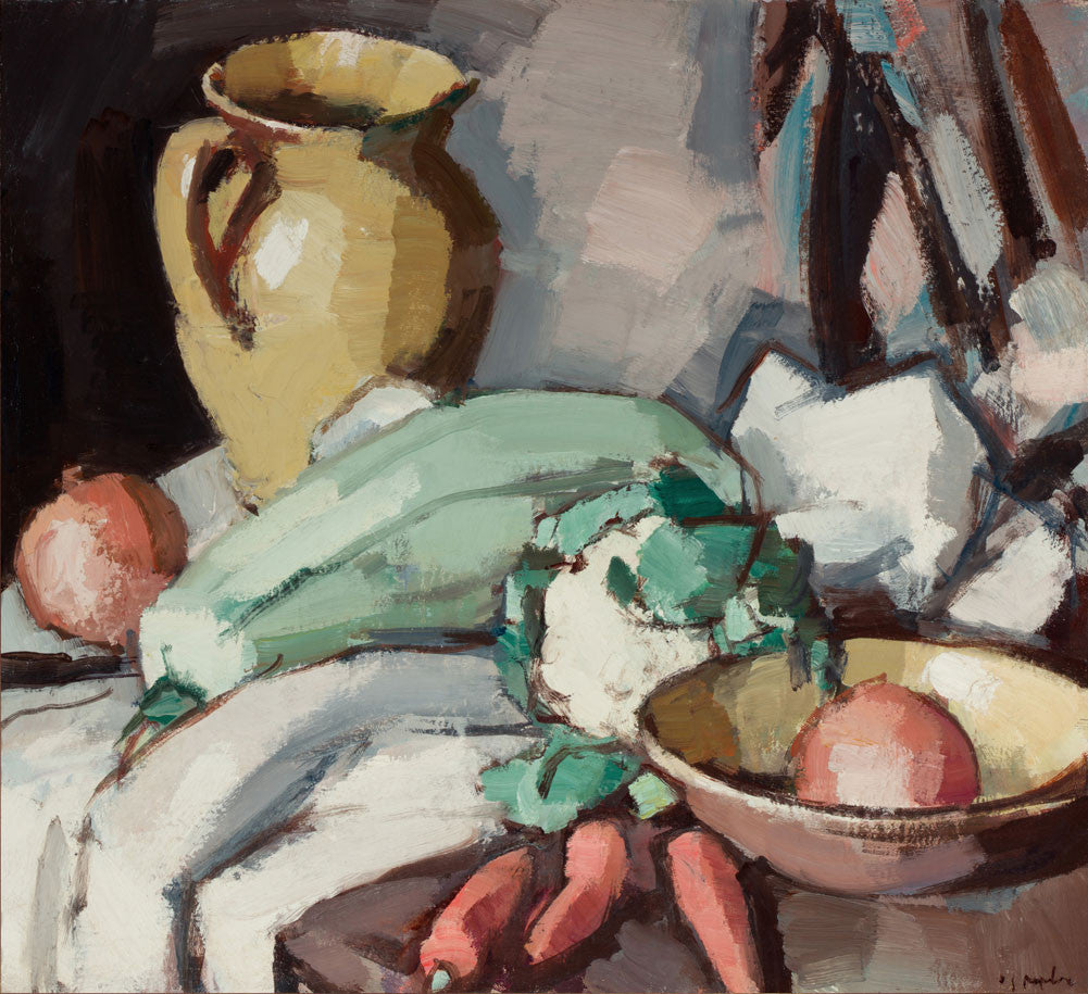 Samuel John Peploe - Still Life with Jug and Vegetables