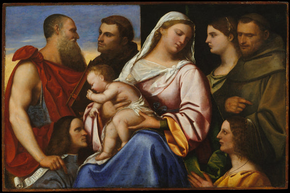 Sebastiano del Piombo - Madonna and Child with Saints and Donors