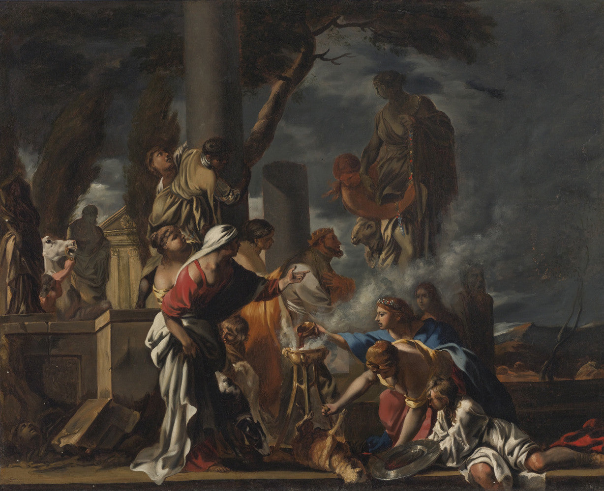 Sebastien Bourdon - King Solomon Sacrificing To the Idols