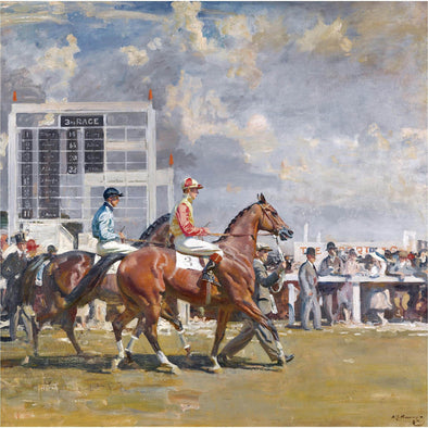 Sir Alfred James Munnings - Going out at Epsom