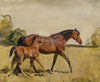 Sir Alfred James Munnings - Lord Astor’s Broodmare And Foal