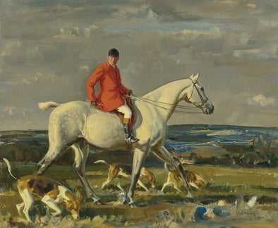 Sir Alfred James Munnings - Whipper on a Grey Hunter