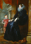Sir Anthony van Dyck - A Genoese Noblewoman and Her Son