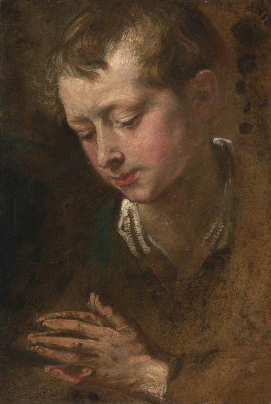 Sir Anthony van Dyck - Head of a Boy with Clasped Hands
