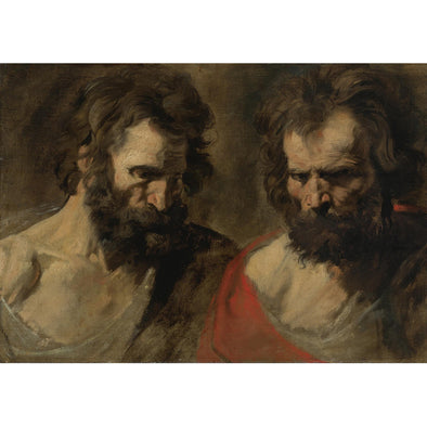 Sir Anthony van Dyck - Two Studies of a Bearded Man