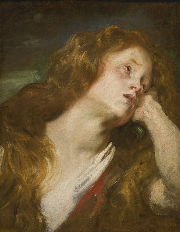Sir Anthony van Dyck - Young Woman Resting her Head on her hand (Probably the Penitent Magdalene)