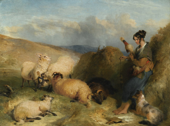 Sir Edwin Henry Landseer - Lassie Herding Sheep
