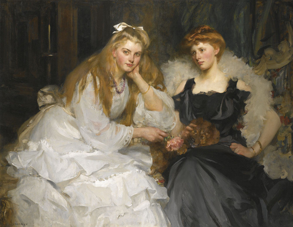 Sir James Jebusa Shannon - Portraits of Lorna and Dorothy Bell, Daughters of W. Heward Bell-Reproduction-Get Custom Art