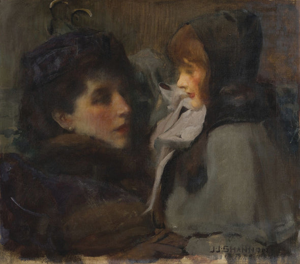 Sir James Jebusa Shannon - The Artist's Wife and Daughter
