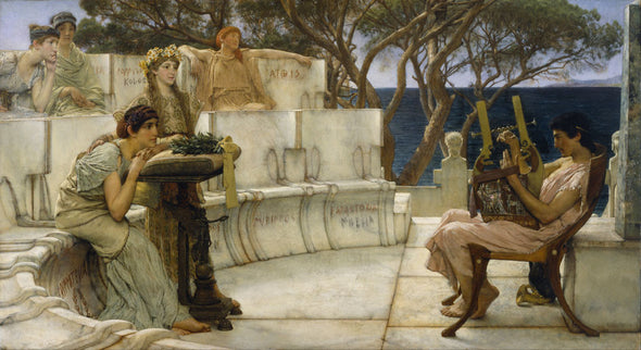 Sir Lawrence Alma-Tadema - Sappho and Alcaeus