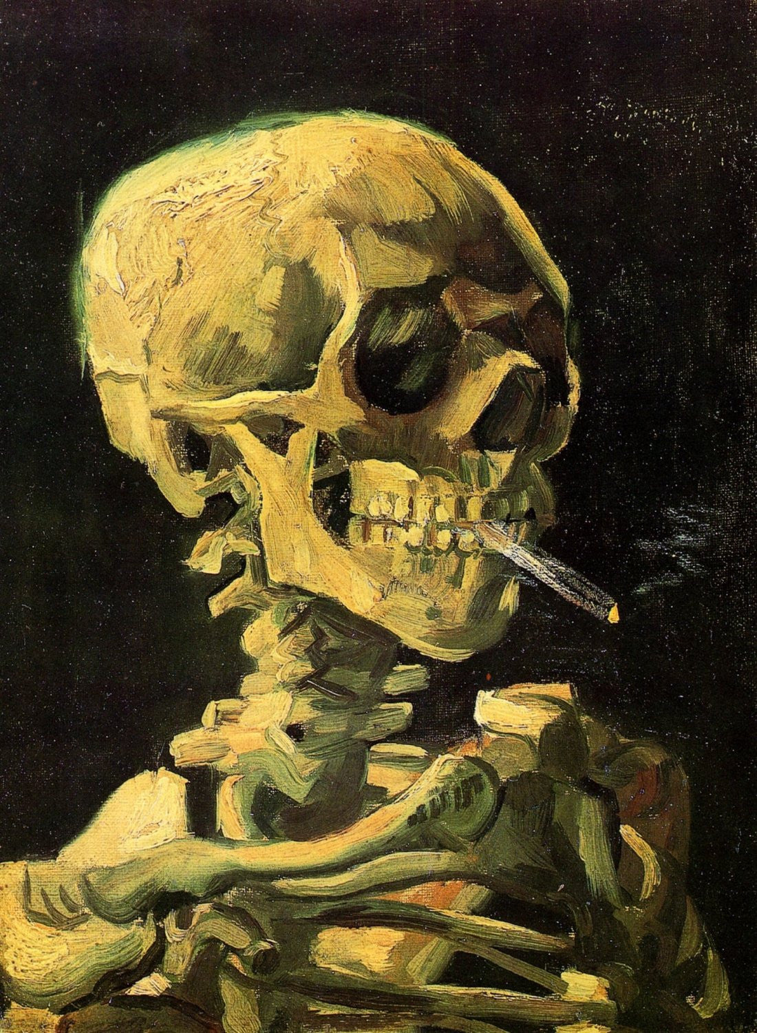 Vincent van Gogh - Skull with Burning Cigarette