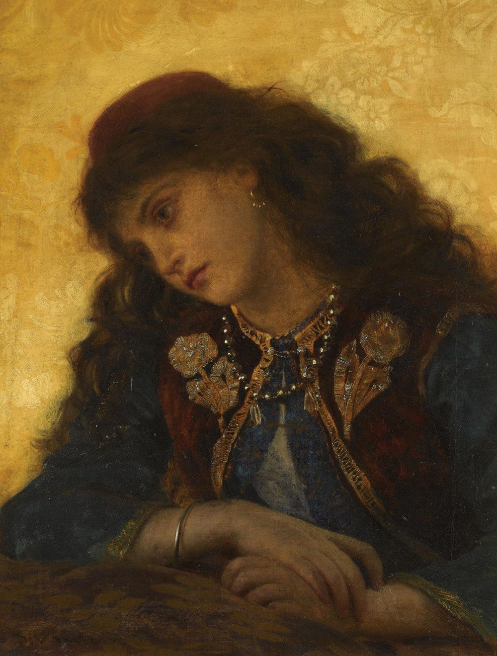 Sophie Anderson - A Greek Girl-Reproduction-Get Custom Art