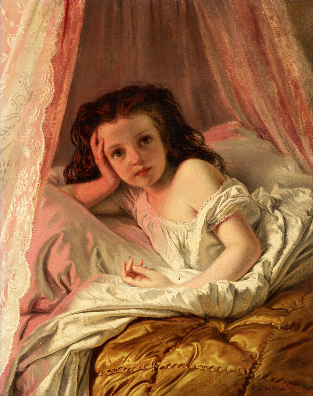 Sophie Anderson - Rosy Morning-Reproduction-Get Custom Art