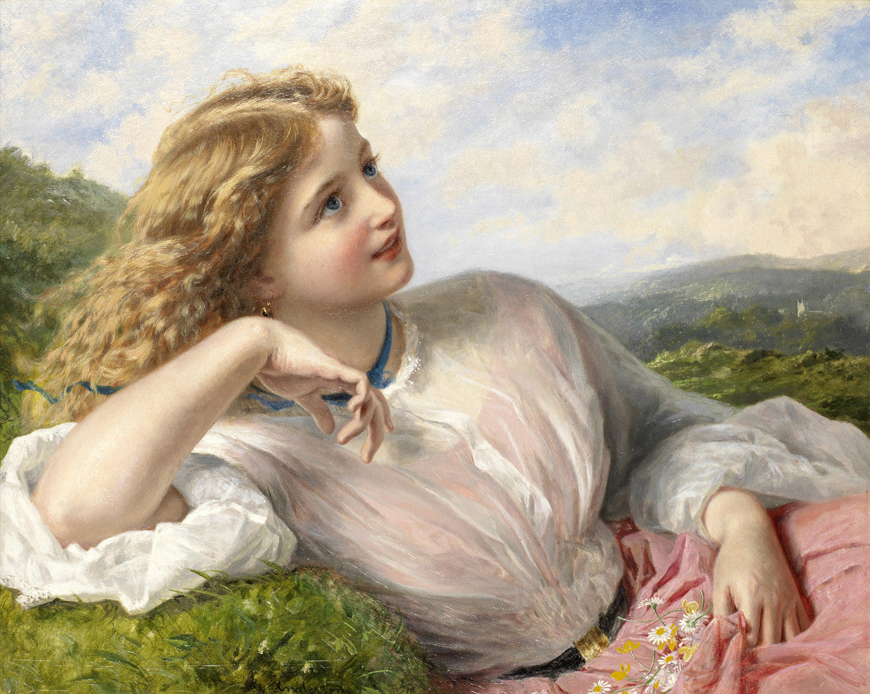 Sophie Anderson - The Song of the Lark-Reproduction-Get Custom Art