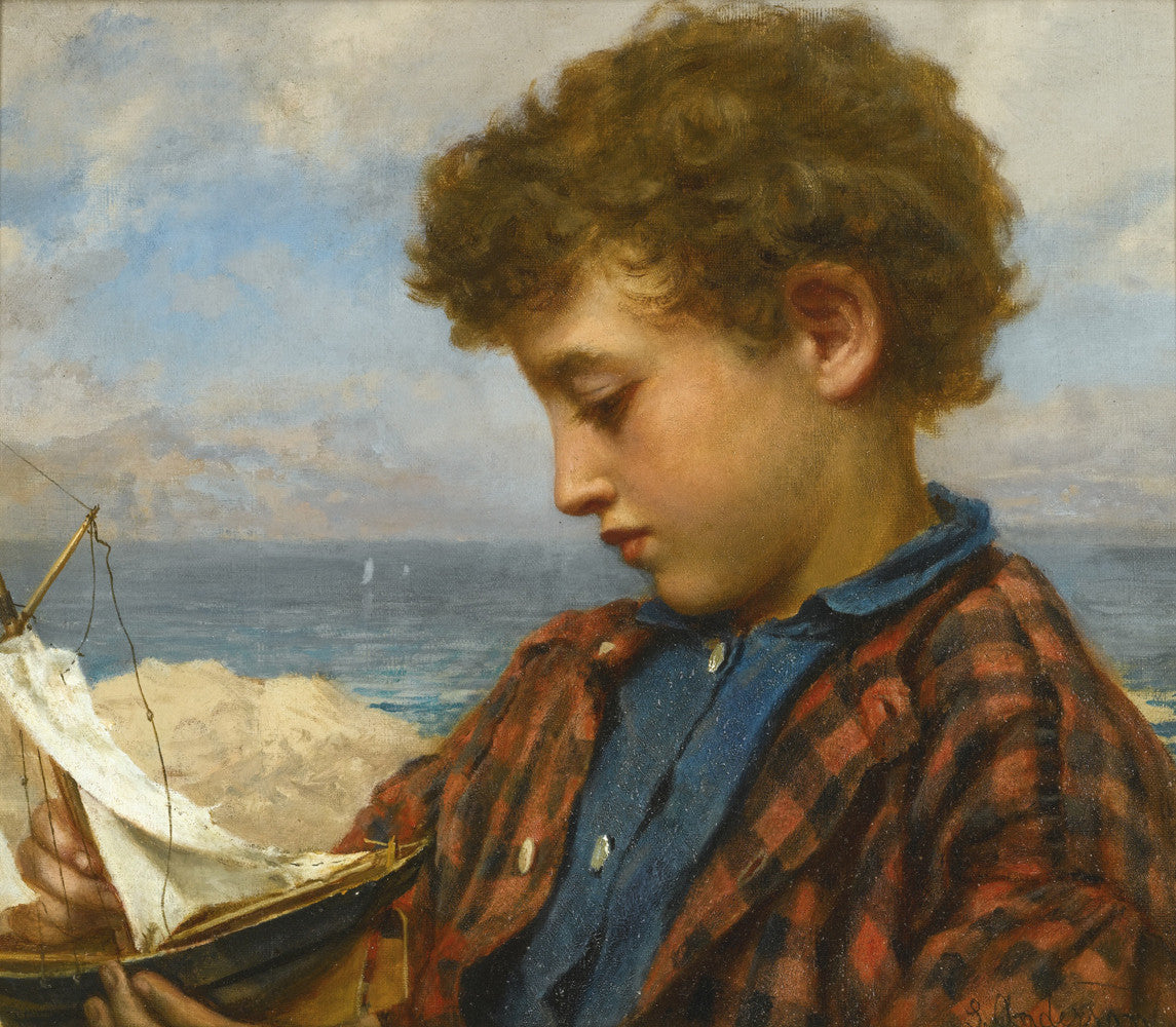 Sophie Anderson - The Young Yachtsman-Reproduction-Get Custom Art