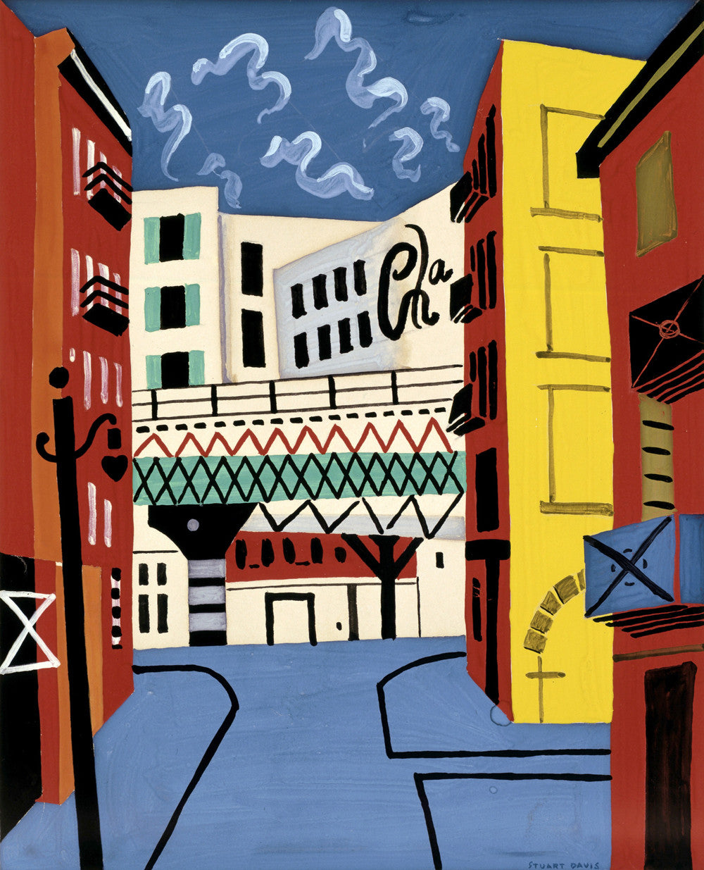 Stuart Davis - New York Elevated-Reproduction-Get Custom Art