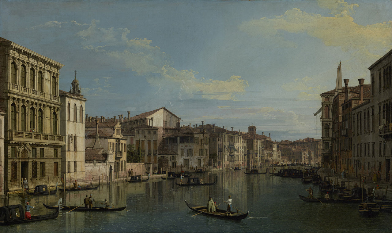 Canaletto - The Grand Canal in Venice from Palazzo Flangini to Campo San Marcuola-Reproduction-Get Custom Art