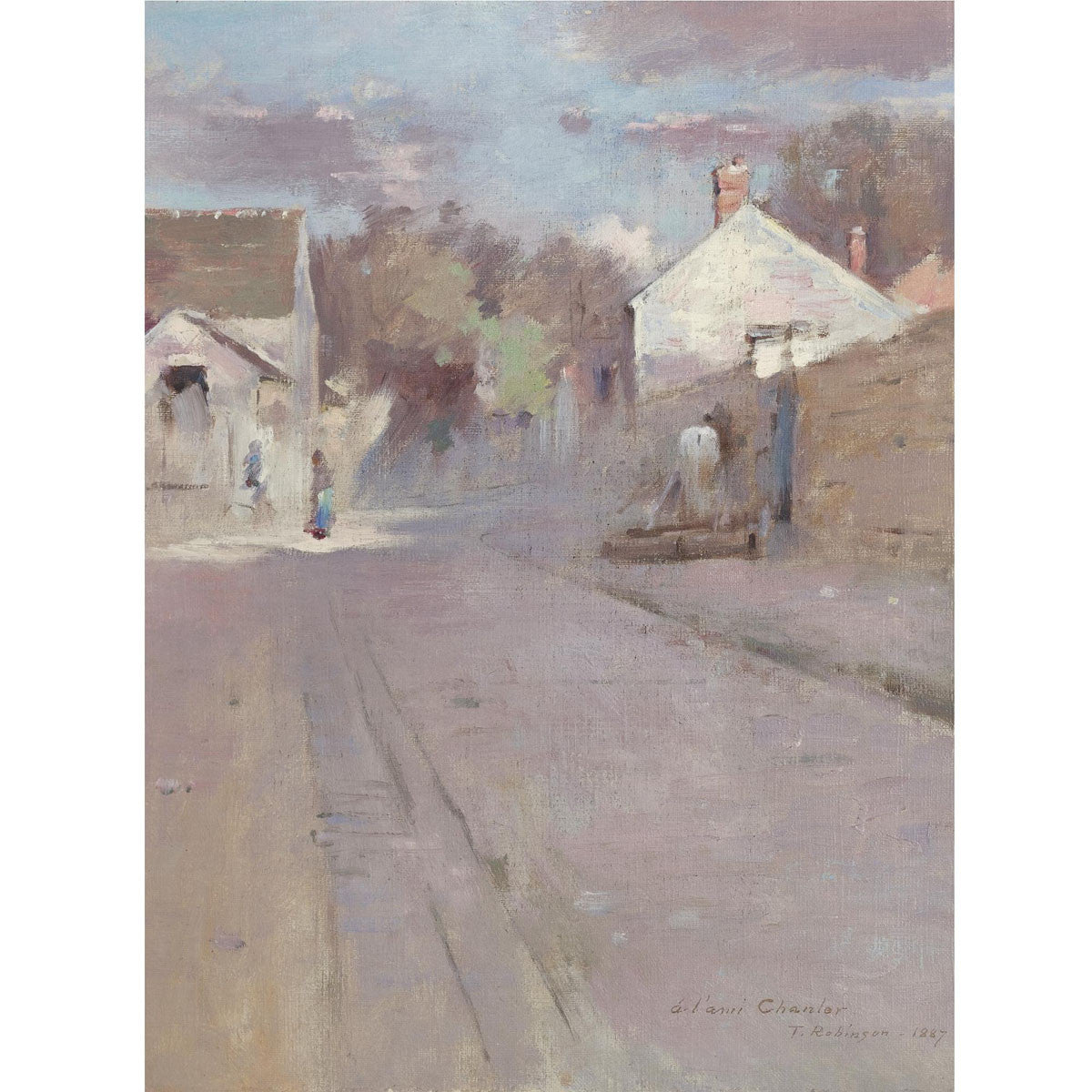 Theodore Robinson - Street in Barbizon