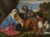 Titian - The Holy Family with a Shepherd