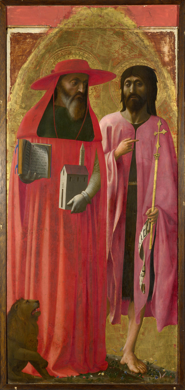 Tommaso Masaccio - Saints Jerome and John the Baptist