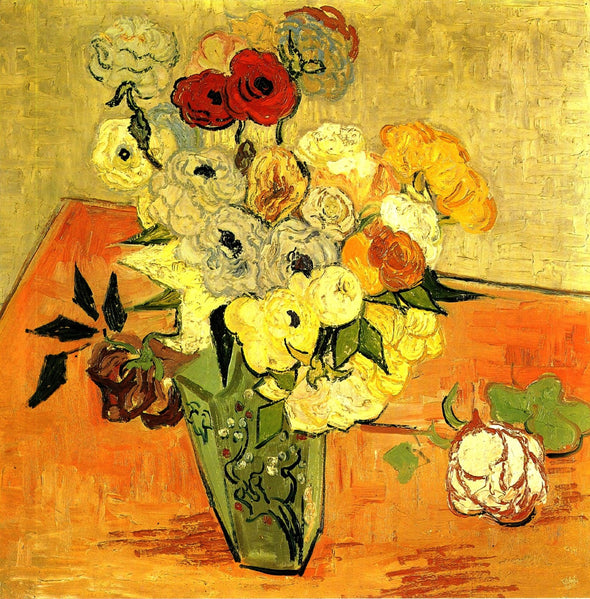Vincent van Gogh - Japanese Vase with Roses and Anemones