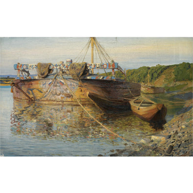 Vasily Polenov - Barge On The River Oka