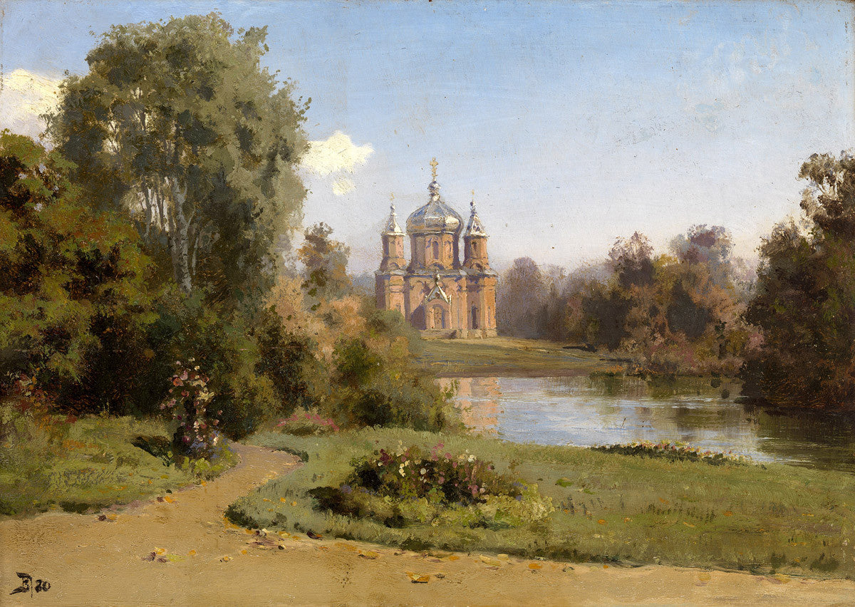 Vasily Polenov - Church by a Lake