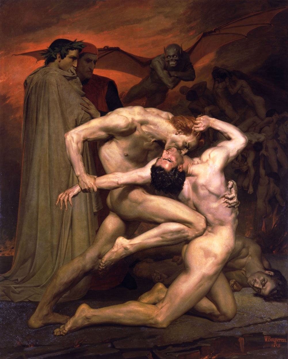 William-Adolphe Bouguereau - Dante and Virgil in Hell