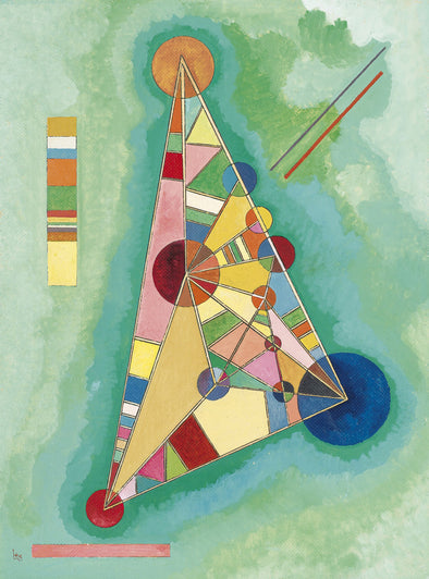 Wassily Kandinsky - Bunt Im Dreieck (Bigarrure Dans Le Triangle)