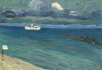 Wassily Kandinsky - Rapallo Seascape with Steamer