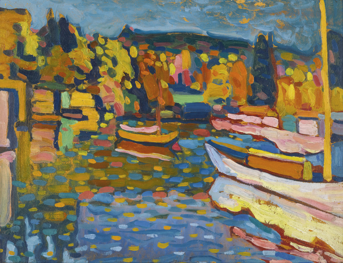 Wassily Kandinsky - Study For Autumn Landscape With Boats