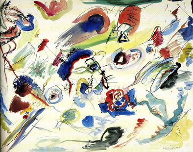 Wassily Kandinsky - Untitled (First abstract watercolor)