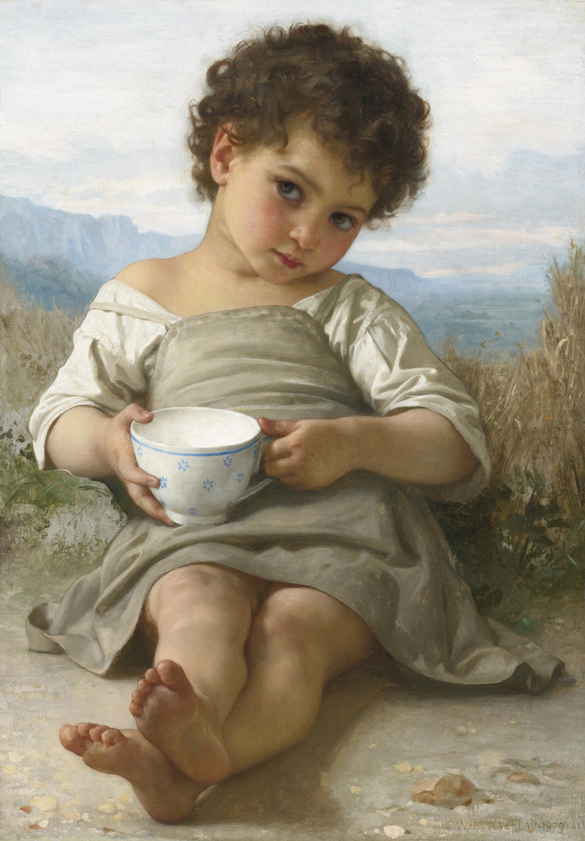 William-Adolphe Bouguereau - La Tasse De Lait