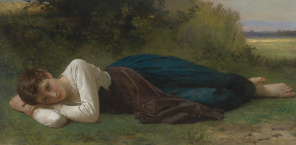 William-Adolphe Bouguereau - Le Repos (Jeune Fille Couchée)