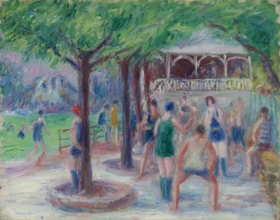 William Glackens - Bathers at Play, Study #2