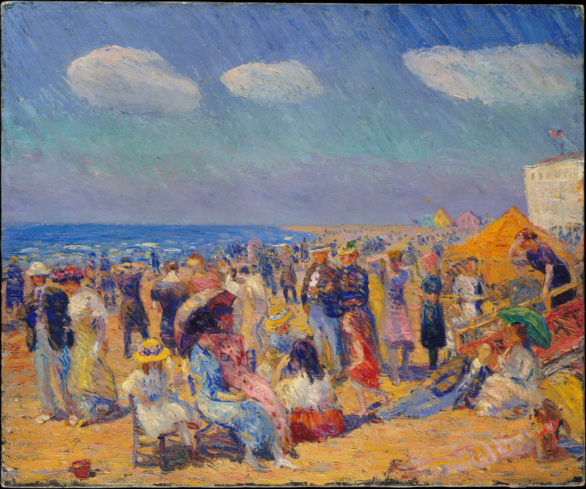 William Glackens - Crowd at the Seashore