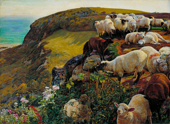 William Holman Hunt - Our English Coasts (Strayed Sheep)